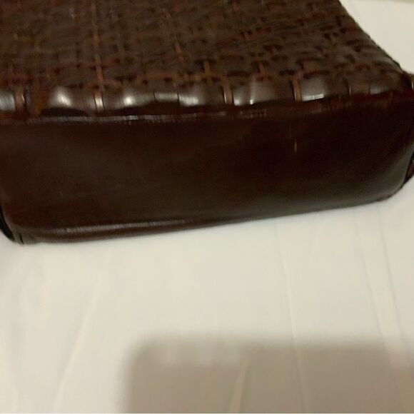VTG Sharif Woven Leather Handbag Purse - Picture 16 of 16